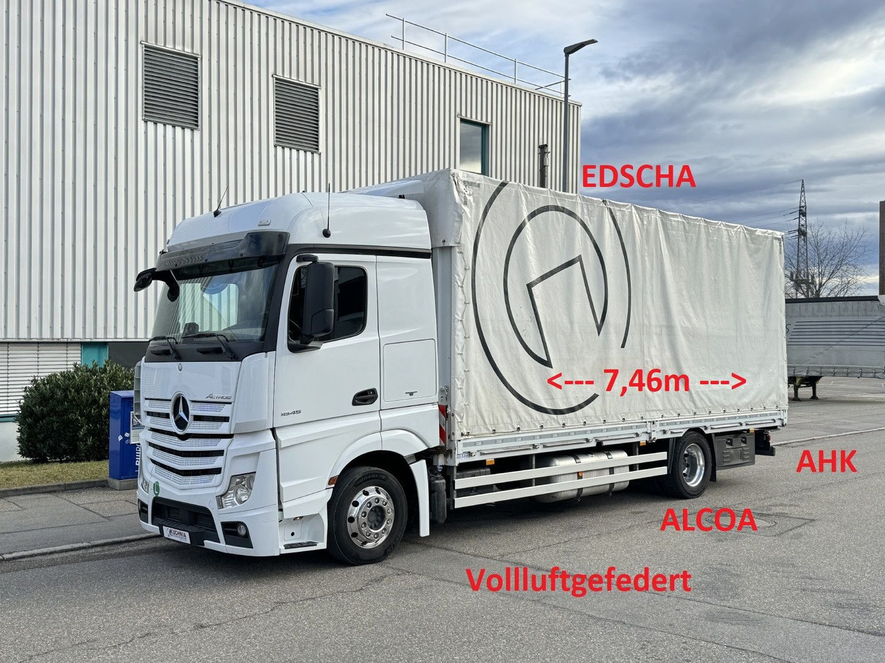 Mercedes-Benz Actros 1845 LL Pritsche-Plane Retarder TOP Zust. - Camion à rideaux coulissants: photos 1 Mercedes-Benz Actros 1845 LL Pritsche-Plane Retarder TOP Zust. - Camion à rideaux coulissants: photos 1