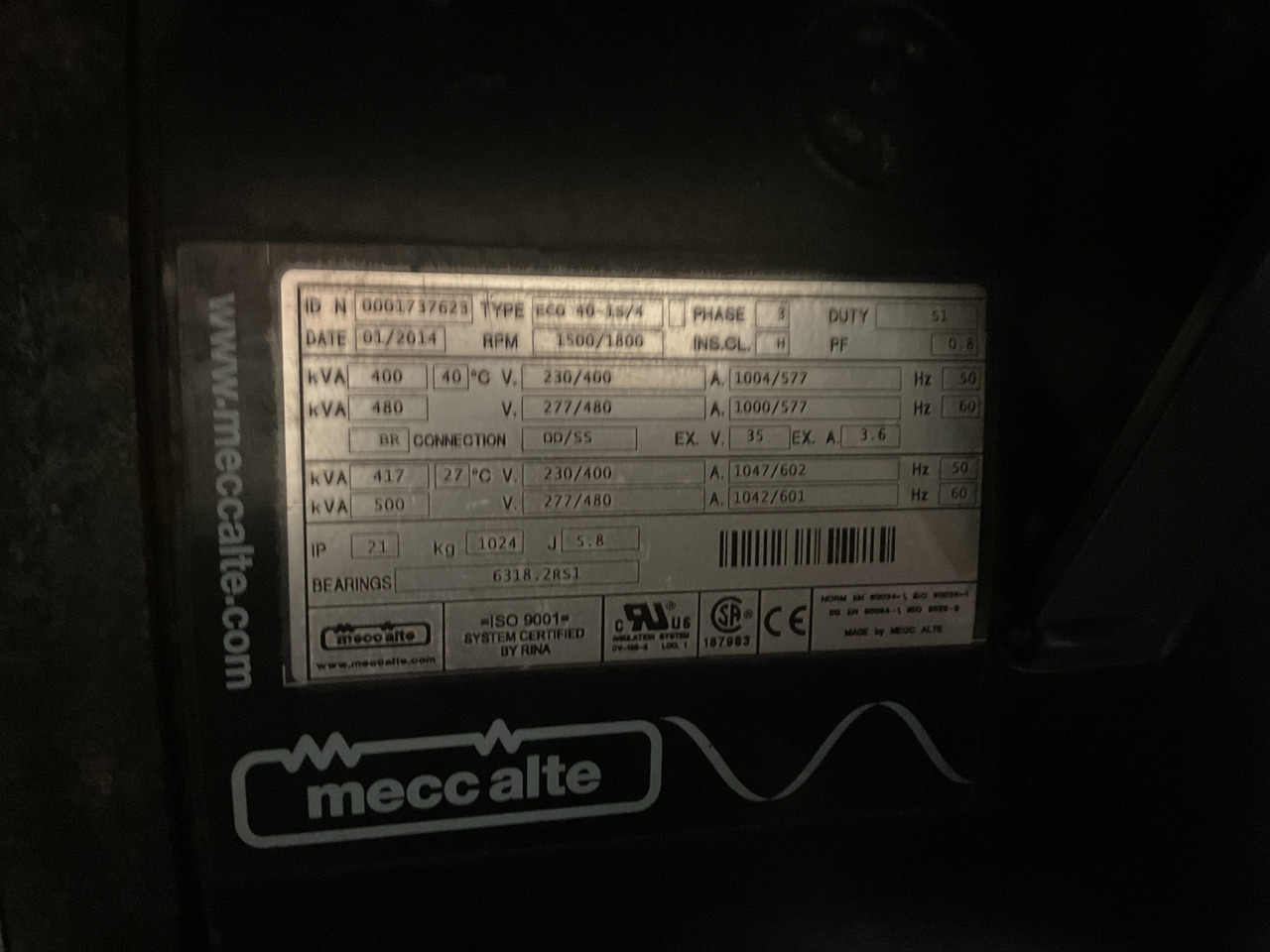 Doosan P158LE, 415KVA generatorset. Like brand new, low hours and complete - Groupe électrogène: photos 5 Doosan P158LE, 415KVA generatorset. Like brand new, low hours and complete - Groupe électrogène: photos 5