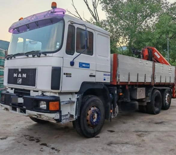 MAN 19.422 Truck with crane - Camion grue: photos 1 MAN 19.422 Truck with crane - Camion grue: photos 1