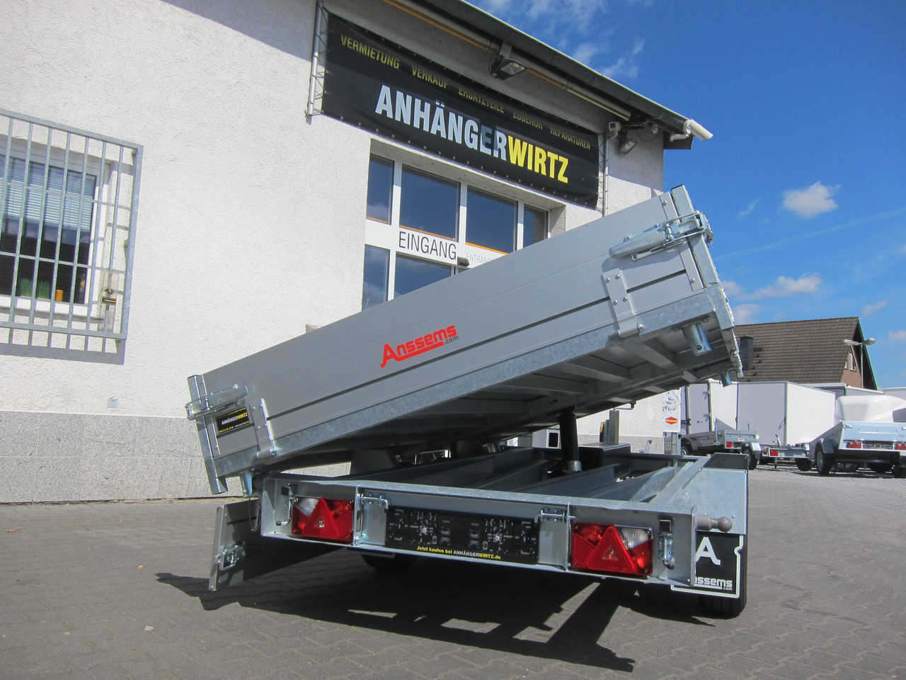 Anssems Kipper KSX 3000 Elektrisch 305x178x30cm Stahlboden niedrig Fahrgestell 3000kg online Aktion - Remorque benne: photos 3 Anssems Kipper KSX 3000 Elektrisch 305x178x30cm Stahlboden niedrig Fahrgestell 3000kg online Aktion - Remorque benne: photos 3