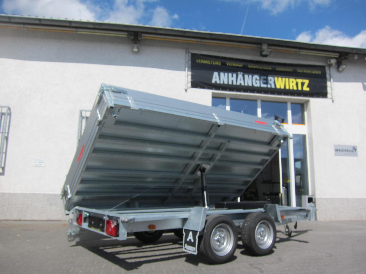 Anssems Kipper KSX 3000 Elektrisch 305x178x30cm Stahlboden niedrig Fahrgestell 3000kg online Aktion - Remorque benne: photos 2 Anssems Kipper KSX 3000 Elektrisch 305x178x30cm Stahlboden niedrig Fahrgestell 3000kg online Aktion - Remorque benne: photos 2