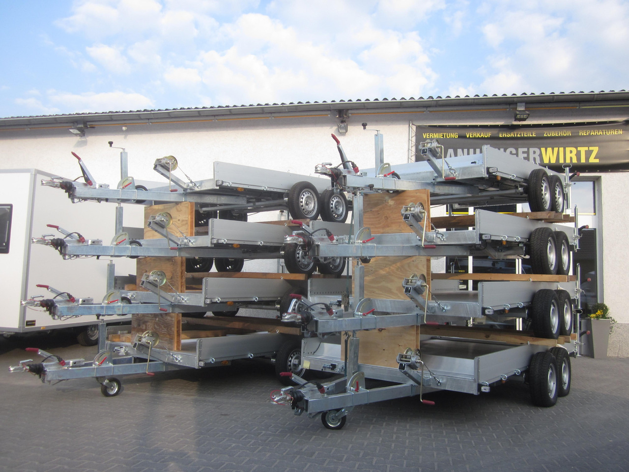 Remorque plateau Anssems Transporter AMT 1500 340x170x18cm Aluboden Alurampen 1500kg: photos 6