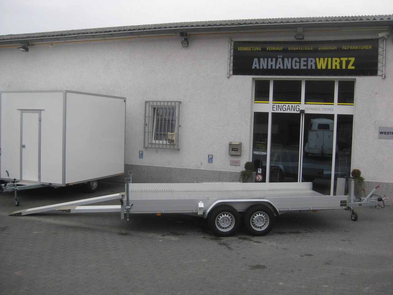 Anssems Transporter AMT 2500 440x190x18cm Aluboden Alurampen Seilwinde 2500kg Modell 22 - Remorque plateau: photos 5 Anssems Transporter AMT 2500 440x190x18cm Aluboden Alurampen Seilwinde 2500kg Modell 22 - Remorque plateau: photos 5