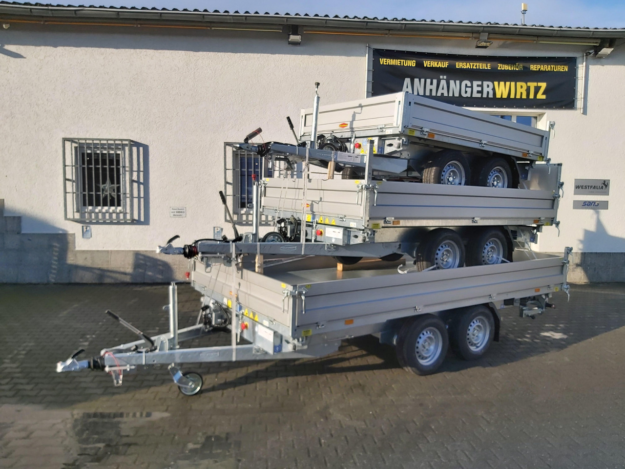 Böckmann Kipper DK AL 4121/35 Profi Elektrisch + NHP (XL) 3500kg Modell 2022 - Remorque benne: photos 1 Böckmann Kipper DK AL 4121/35 Profi Elektrisch + NHP (XL) 3500kg Modell 2022 - Remorque benne: photos 1