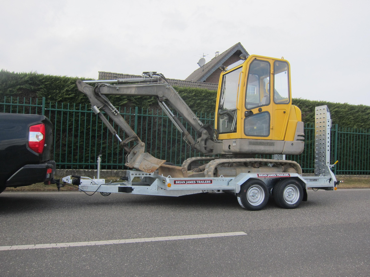 Remorque porte engin Brian James Digger Plant 543-3217-35 320x170cm Schaufelablage Rampen Reserverad 3500kg: photos 9