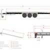 Remorque porte-voitures CARAX-3 3500 Go Getter Multitransporter 540x207cm Aluboden Alufelgen black LED Tridem 3500kg: photos 9