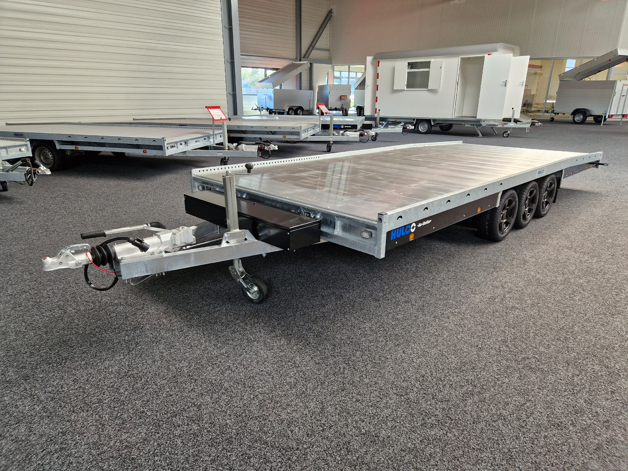 Remorque porte-voitures CARAX-3 3500 Go Getter Multitransporter 540x207cm Aluboden Alufelgen black LED Tridem 3500kg: photos 6