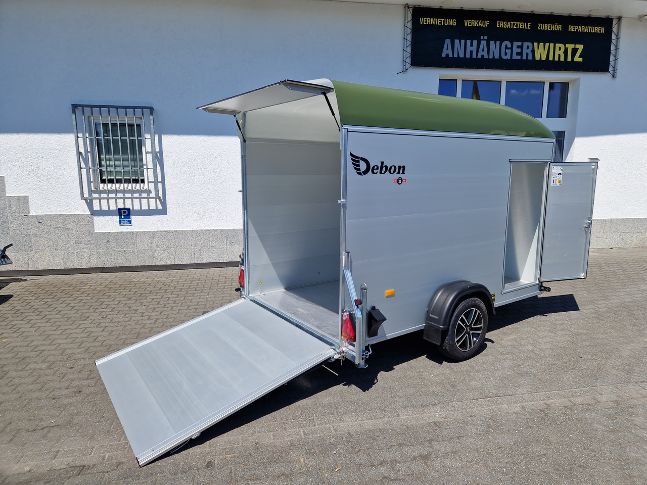Cargo Roadster 400 312x164x184cm Alu Poly green Alufelgen Aluboden Pullman 1300kg 100km/H - Remorque voiture: photos 1 Cargo Roadster 400 312x164x184cm Alu Poly green Alufelgen Aluboden Pullman 1300kg 100km/H - Remorque voiture: photos 1
