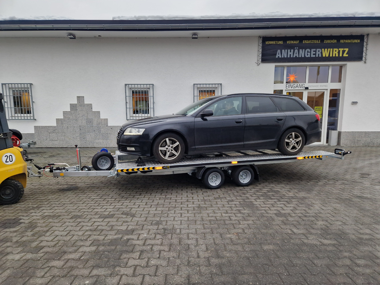 Cartrailer Expert 2745 easyload black 450x216cm ankippbar Winde Reserverad 10" 100km/H 2700kg - Remorque porte-voitures: photos 4 Cartrailer Expert 2745 easyload black 450x216cm ankippbar Winde Reserverad 10" 100km/H 2700kg - Remorque porte-voitures: photos 4