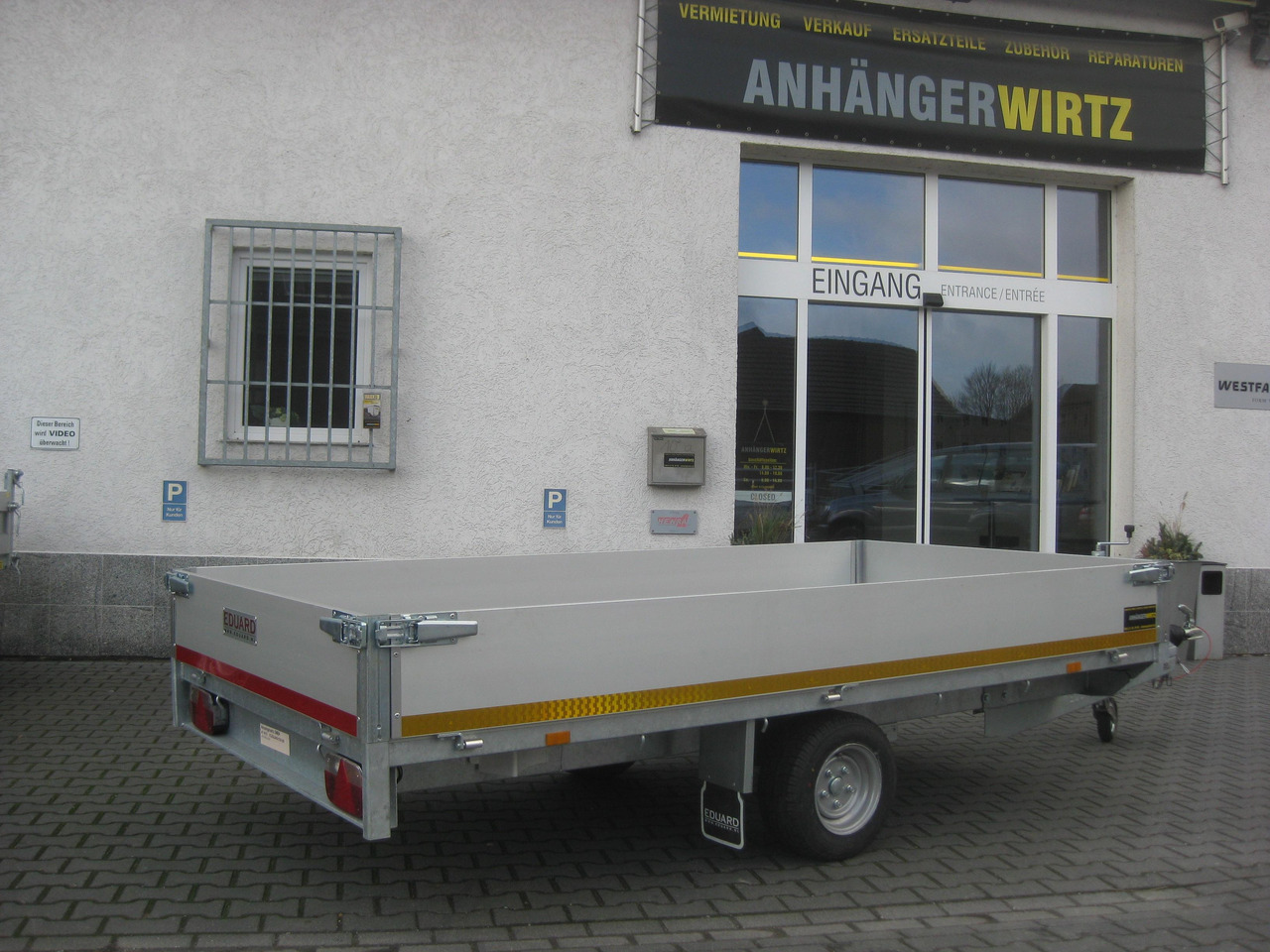 Remorque voiture Hochlader 310x160x30cm Lfh: 56cm 10" niedrig Fahrwerk (M) 1500kg: photos 6
