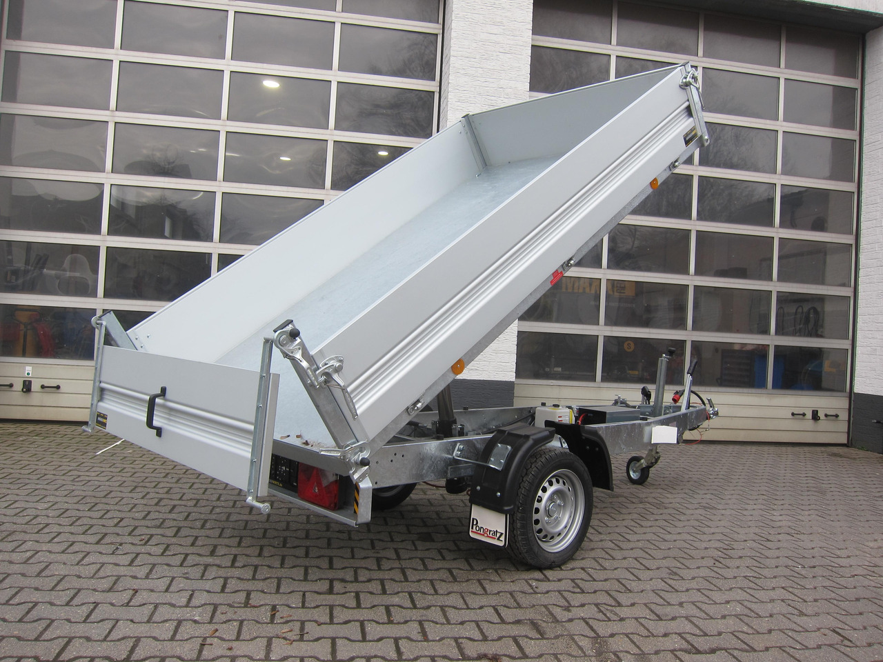 Remorque benne Pongratz Kipper RK 2600/15 G-AL Elektrisch + Notpumpe 260x151x36cm Stahlboden Pendel 13" 1800kg: photos 8