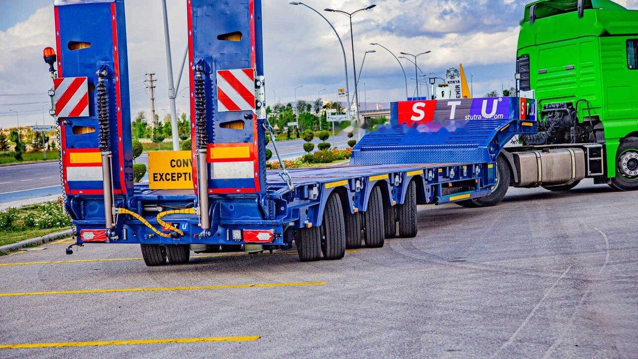 Crédit-bail de STU 3 Axle Hydraulic Steering Low Loader STU 3 Axle Hydraulic Steering Low Loader: photos 24