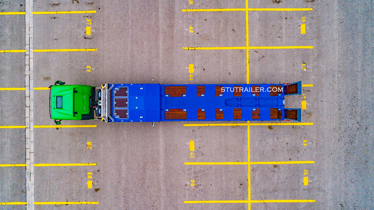 STU 5 Axle Hydraulic Steering Extendable Low Laoder - Semi-remorque surbaissé: photos 3 STU 5 Axle Hydraulic Steering Extendable Low Laoder - Semi-remorque surbaissé: photos 3