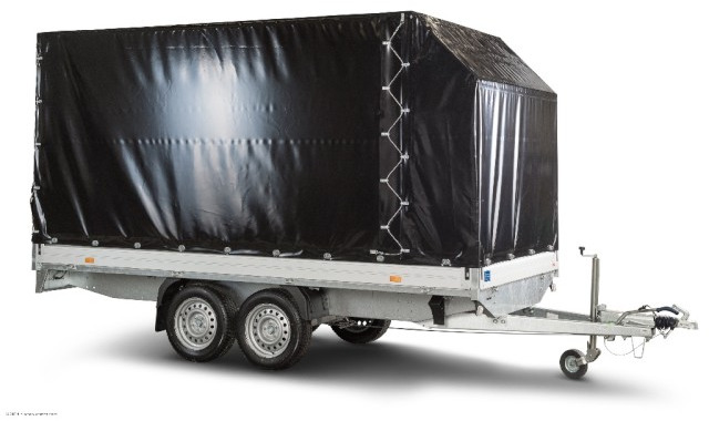 Humbaur HT 254118 Hochlader mit Plane 4100x1850x350mm - Remorque voiture: photos 1 Humbaur HT 254118 Hochlader mit Plane 4100x1850x350mm - Remorque voiture: photos 1