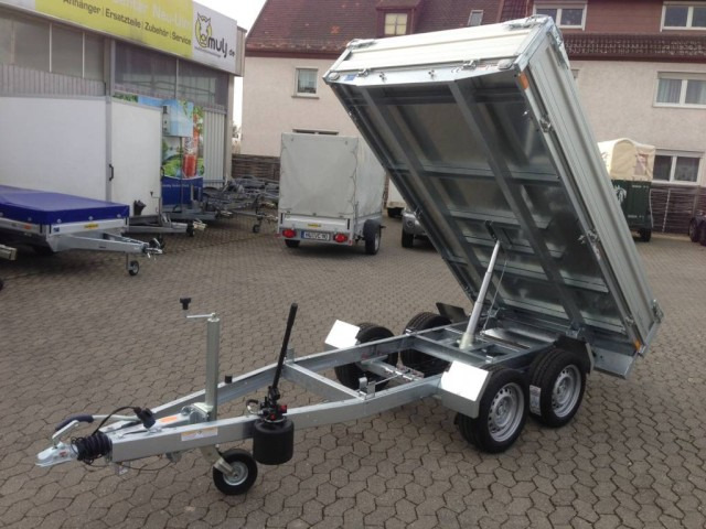 Humbaur HUK 272715 Heckkipper 2,7 t. E-Pumpe 2680 x 1500 x 300mm - Remorque benne: photos 1 Humbaur HUK 272715 Heckkipper 2,7 t. E-Pumpe 2680 x 1500 x 300mm - Remorque benne: photos 1