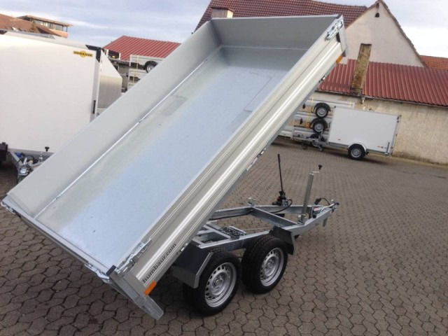 Humbaur HUK 273117 Heckkipper 2,7 t. 3140 x 1750 x 300 mm, E-Pumpe - Remorque benne: photos 1 Humbaur HUK 273117 Heckkipper 2,7 t. 3140 x 1750 x 300 mm, E-Pumpe - Remorque benne: photos 1