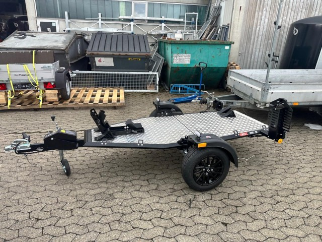Lorries Motorradanhänger MT-1, 0,75 to. 245 x 99 cm, Alu-Felgen - Remorque pour moto: photos 1 Lorries Motorradanhänger MT-1, 0,75 to. 245 x 99 cm, Alu-Felgen - Remorque pour moto: photos 1