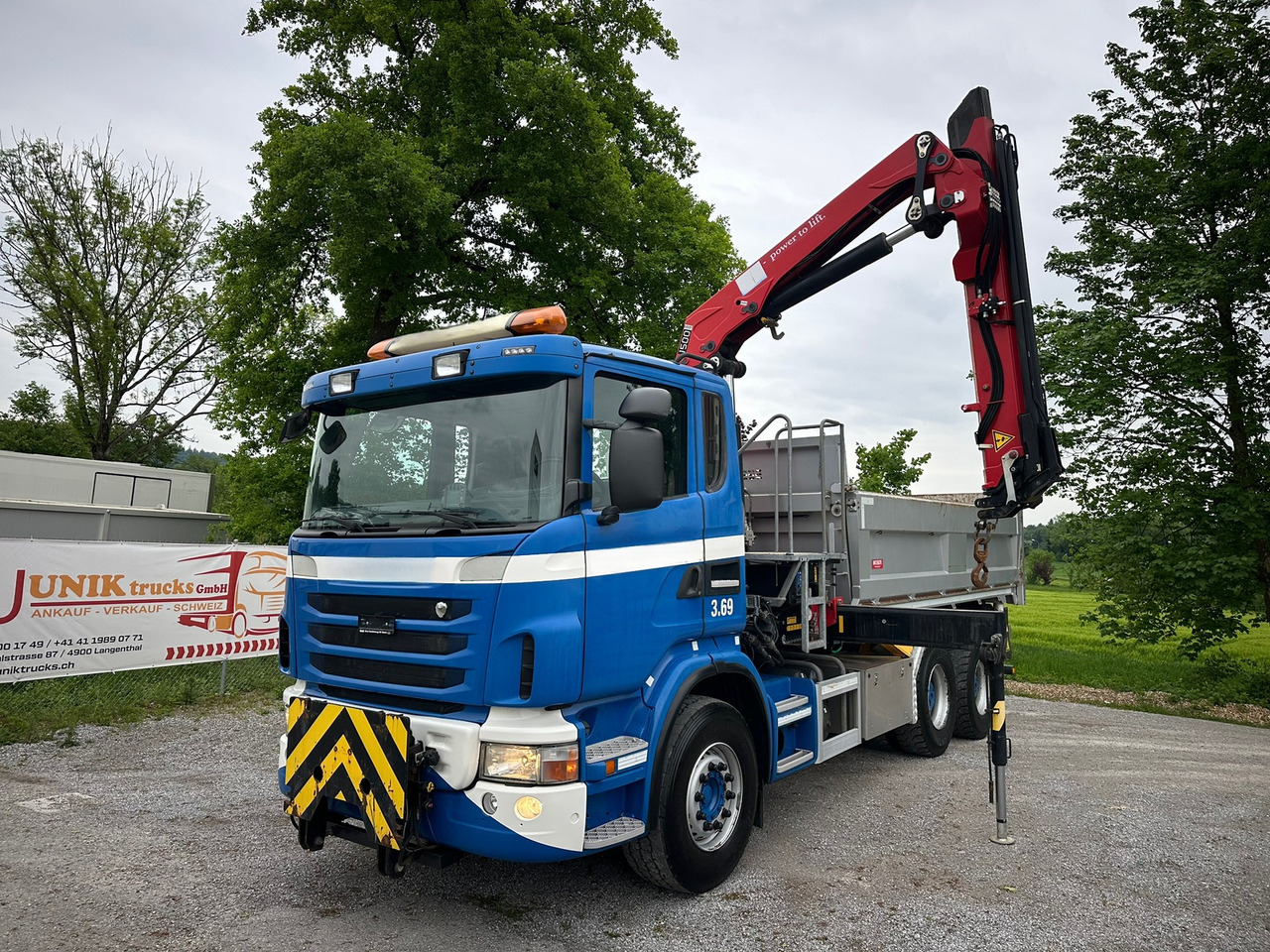 SCANIA G440 6x4 Kran+Kipper ORG-km 57.000 - Camion benne, Camion grue: photos 1 SCANIA G440 6x4 Kran+Kipper ORG-km 57.000 - Camion benne, Camion grue: photos 1
