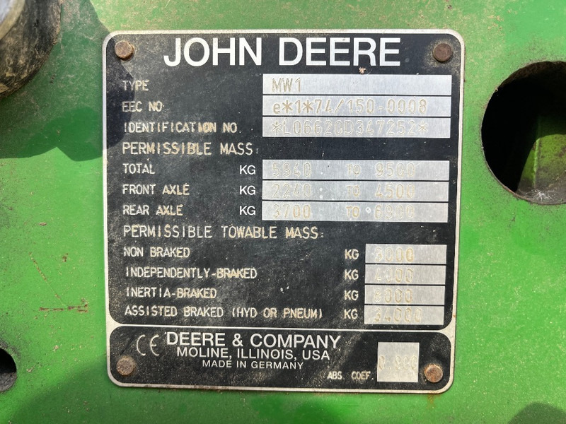 Tracteur agricole John Deere 6620: photos 12