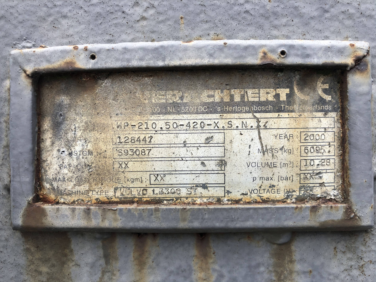 Verachtert loader bucket 4200 mm Volvo - Godet pour chargeur: photos 5 Verachtert loader bucket 4200 mm Volvo - Godet pour chargeur: photos 5