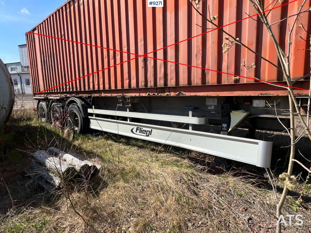 Container trailer- FLIEGL - Semi-remorque porte-conteneur/ Caisse mobile: photos 2 Container trailer- FLIEGL - Semi-remorque porte-conteneur/ Caisse mobile: photos 2