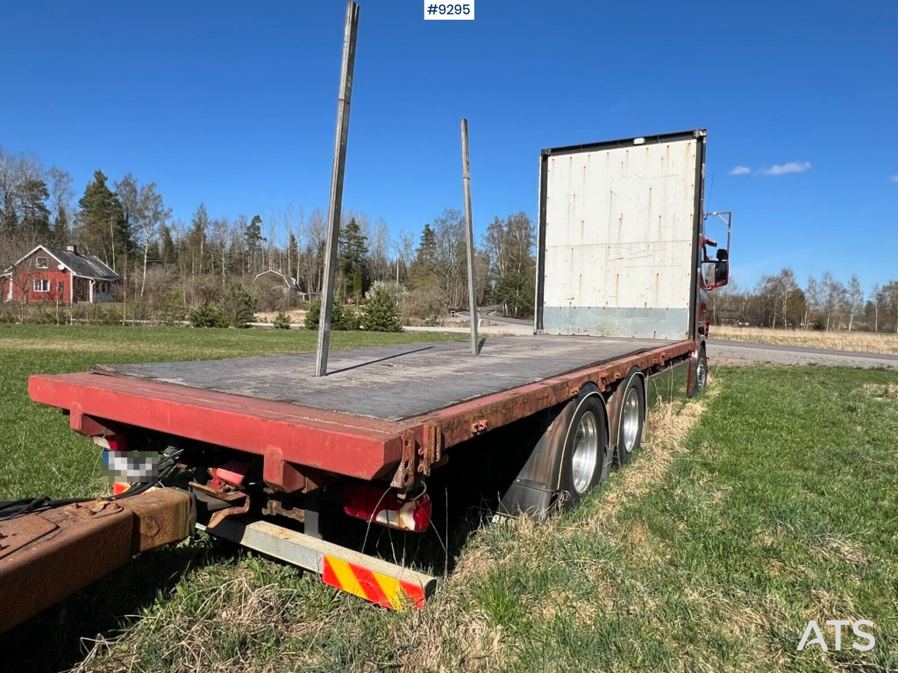 SCANIA R480 LB with flatbed, trailer and dolly REP. OBJECT - Camion plateau: photos 3 SCANIA R480 LB with flatbed, trailer and dolly REP. OBJECT - Camion plateau: photos 3