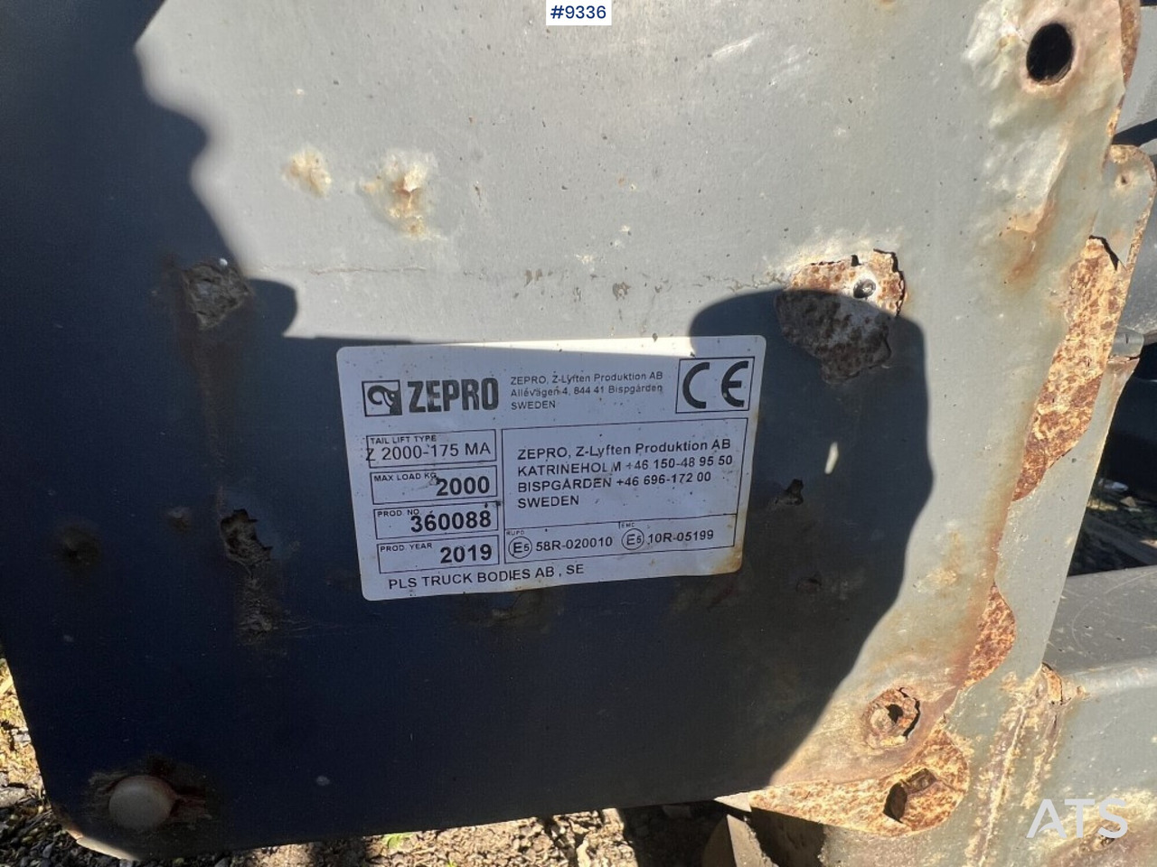 Tail Lift Zepro Z2000-175MA - Hayon élévateur: photos 5 Tail Lift Zepro Z2000-175MA - Hayon élévateur: photos 5