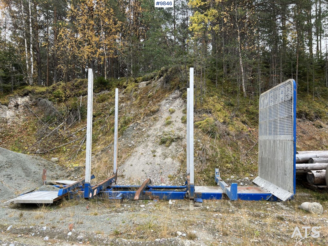 Timber rack for boggie truck, Smedab - Carrosserie plateau: photos 2 Timber rack for boggie truck, Smedab - Carrosserie plateau: photos 2