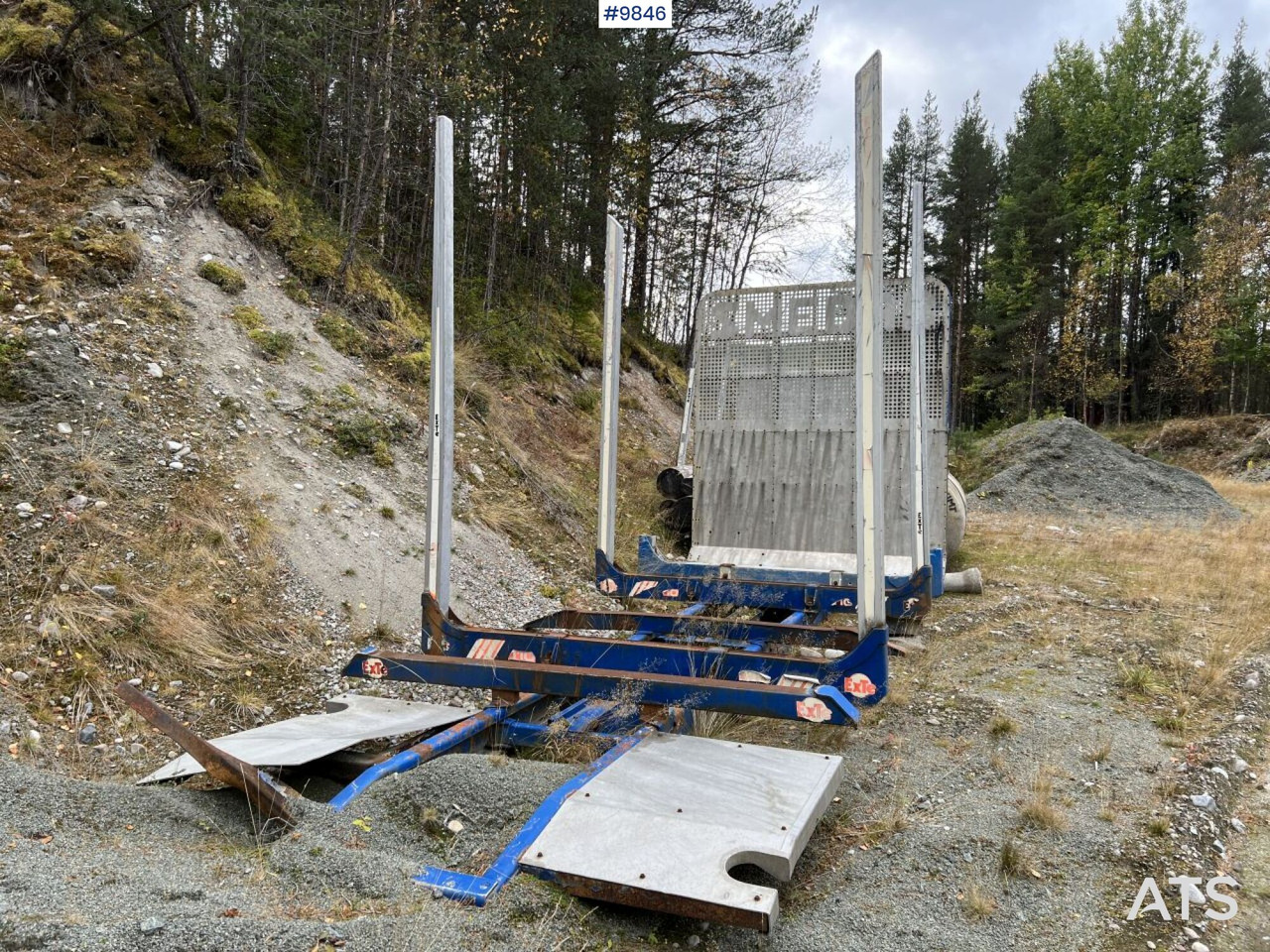 Timber rack for boggie truck, Smedab - Carrosserie plateau: photos 4 Timber rack for boggie truck, Smedab - Carrosserie plateau: photos 4