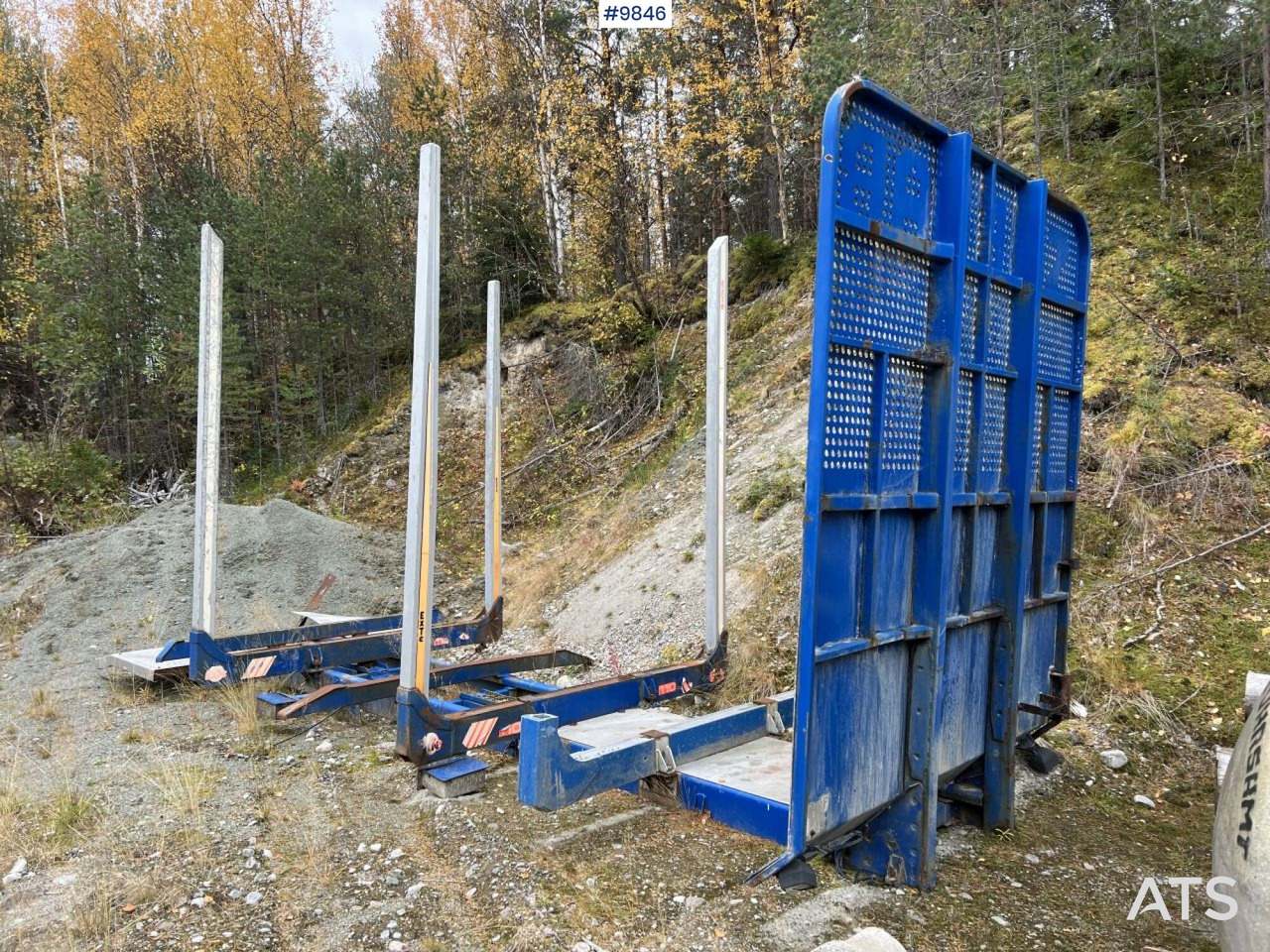 Timber rack for boggie truck, Smedab - Carrosserie plateau: photos 1 Timber rack for boggie truck, Smedab - Carrosserie plateau: photos 1
