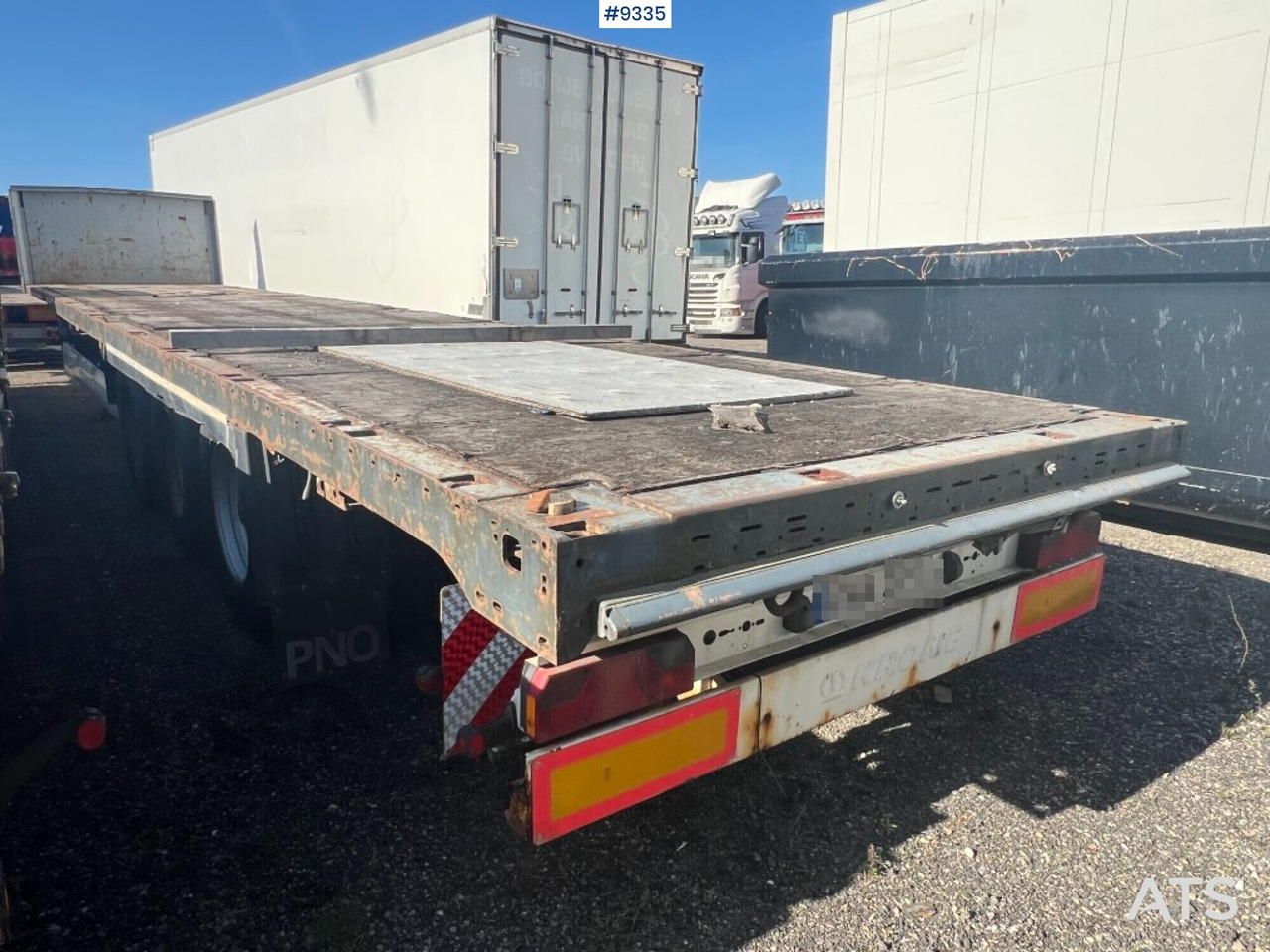 Trailer - KRONE - Semi-remorque plateau: photos 1 Trailer - KRONE - Semi-remorque plateau: photos 1