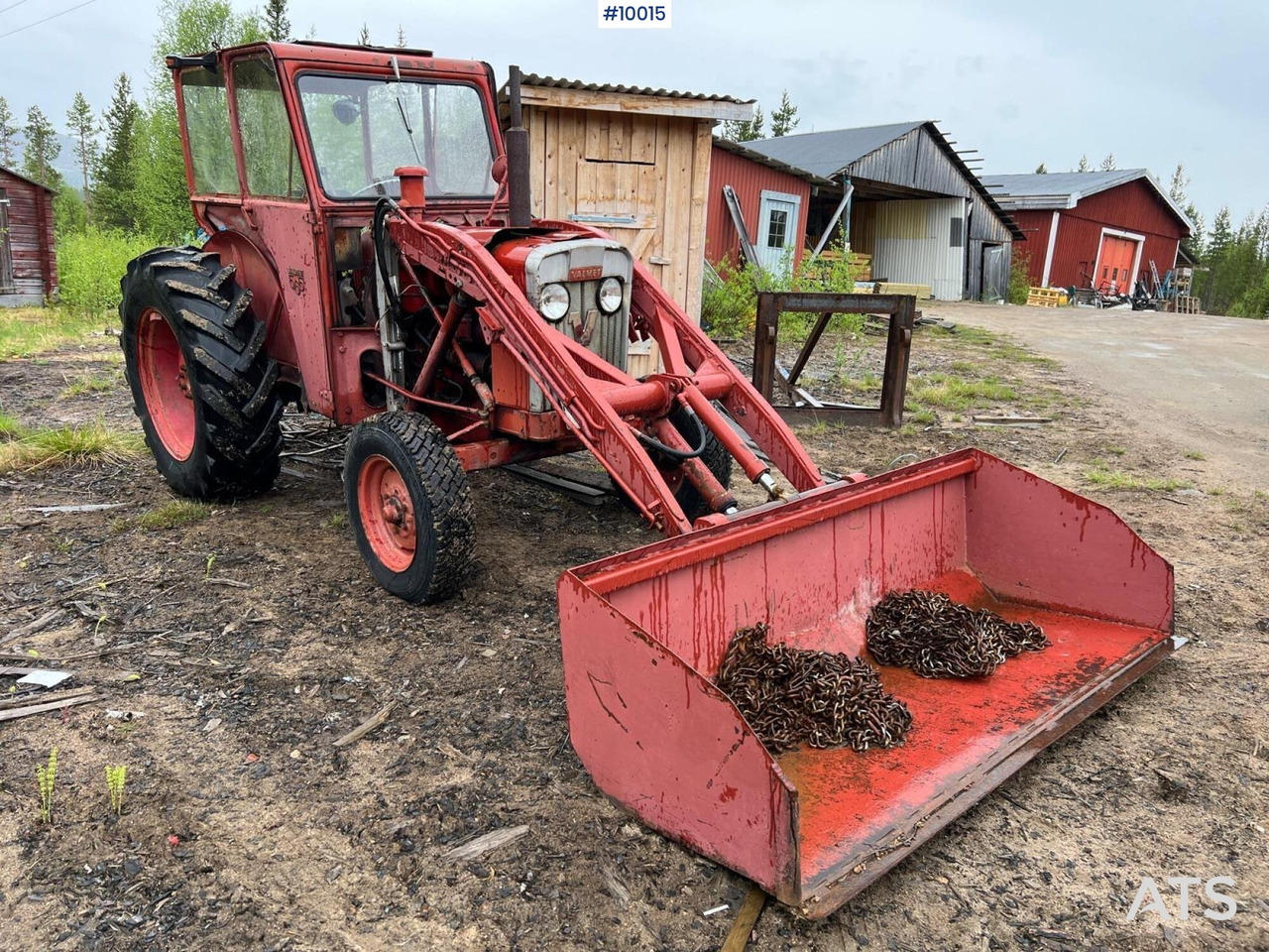 VALMET 565 Tractor with bucket (VIDEO) - Tracteur agricole: photos 4 VALMET 565 Tractor with bucket (VIDEO) - Tracteur agricole: photos 4