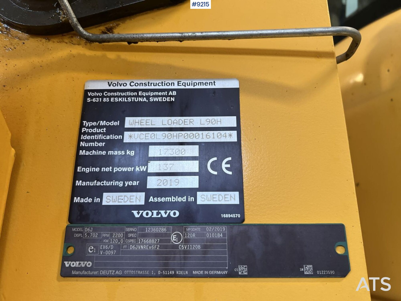 Chargeuse sur pneus Volvo L 90 H Wheel loader (VIDEO): photos 14