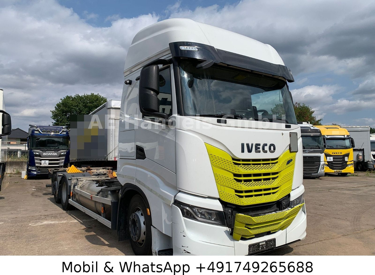 Iveco S-Way 460 LNG BDF 6x2 *Retarder/Lenk+Lift/AHK - Camion porte-conteneur/ Caisse mobile: photos 1 Iveco S-Way 460 LNG BDF 6x2 *Retarder/Lenk+Lift/AHK - Camion porte-conteneur/ Caisse mobile: photos 1