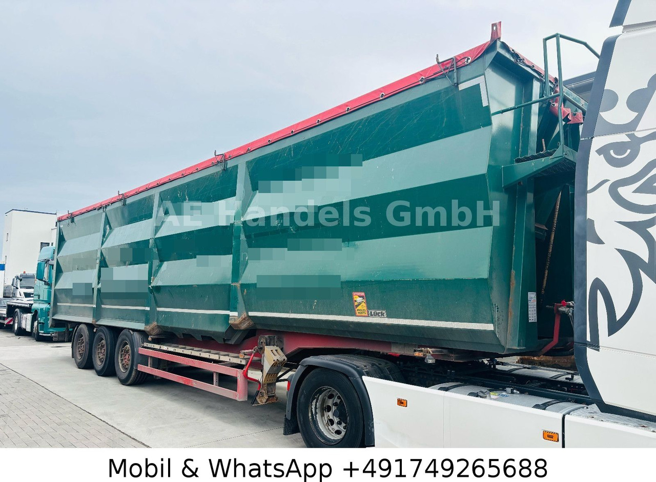 Semi-remorque benne Lück SKF35 Stahl *86m³/1.Liftachse/Rollplane/Podest: photos 1