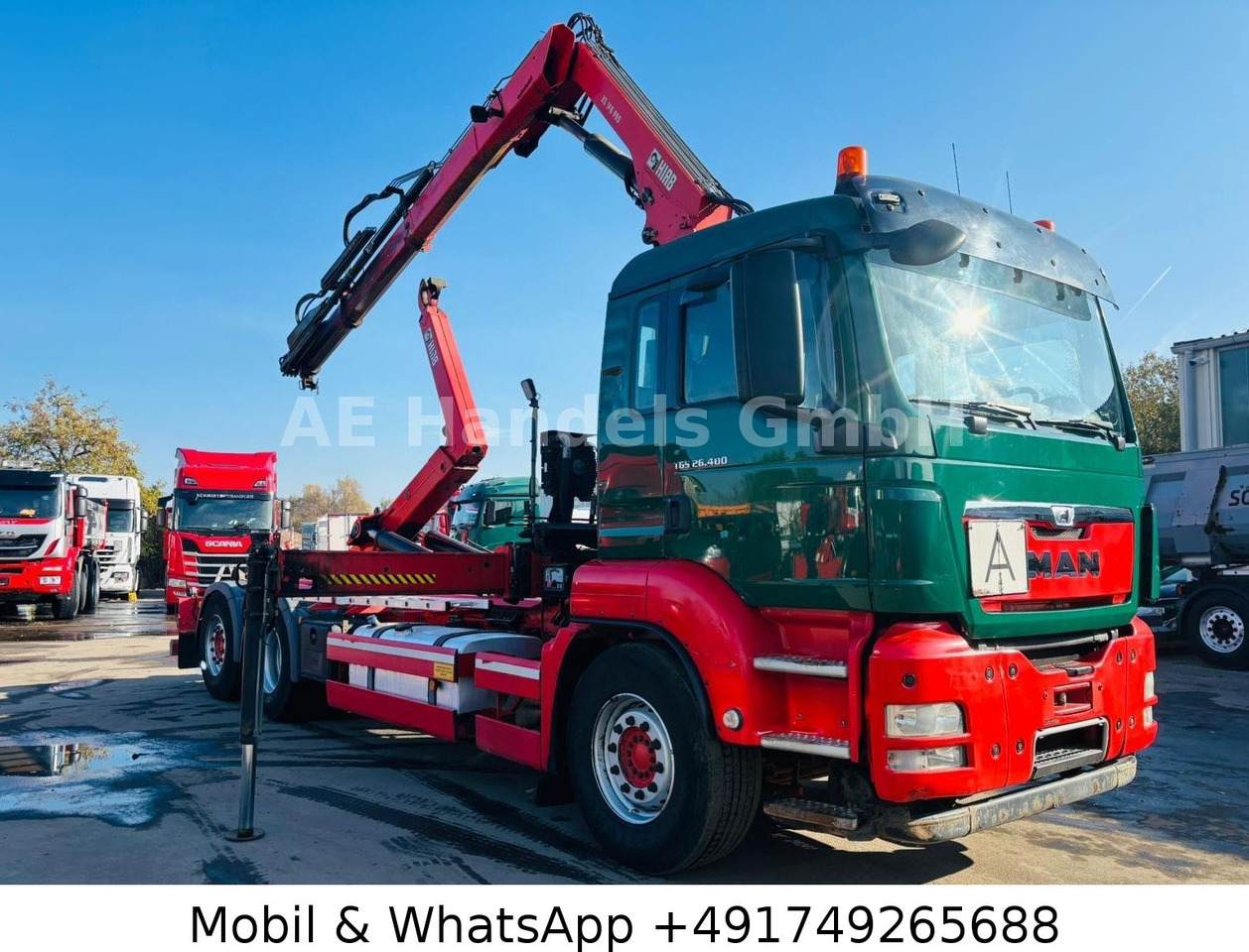 MAN TGS 26.400 6x2 Hiab XR21/HiabSpace3000 *Retarder - Camion ampliroll, Camion grue: photos 1 MAN TGS 26.400 6x2 Hiab XR21/HiabSpace3000 *Retarder - Camion ampliroll, Camion grue: photos 1