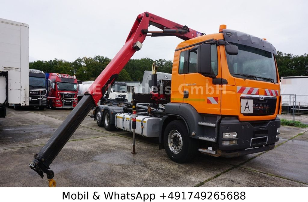 MAN TGS 26.400 BL *Hyva-20.60S/HMF-1444-22/Lenk+Lift MAN TGS 26.400 BL *Hyva-20.60S/HMF-1444-22/Lenk+Lift - Camion ampliroll, Camion grue: photos 1 MAN TGS 26.400 BL *Hyva-20.60S/HMF-1444-22/Lenk+Lift MAN TGS 26.400 BL *Hyva-20.60S/HMF-1444-22/Lenk+Lift - Camion ampliroll, Camion grue: photos 1