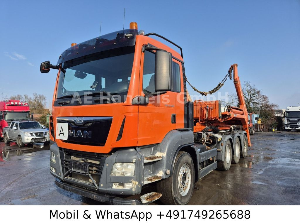 MAN TGS 35.480 M BL 8x4 *Intarder/Palfinger-T26 - Camion ampliroll: photos 1 MAN TGS 35.480 M BL 8x4 *Intarder/Palfinger-T26 - Camion ampliroll: photos 1