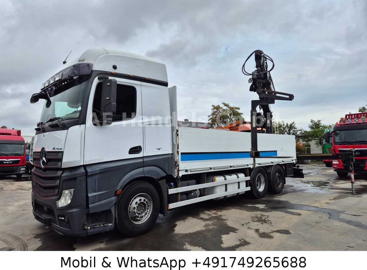 Mercedes-Benz Actros IV 2646 L LL 6x2 *Retarder/Hiab-177K-Pro - Camion plateau, Camion grue: photos 2 Mercedes-Benz Actros IV 2646 L LL 6x2 *Retarder/Hiab-177K-Pro - Camion plateau, Camion grue: photos 2