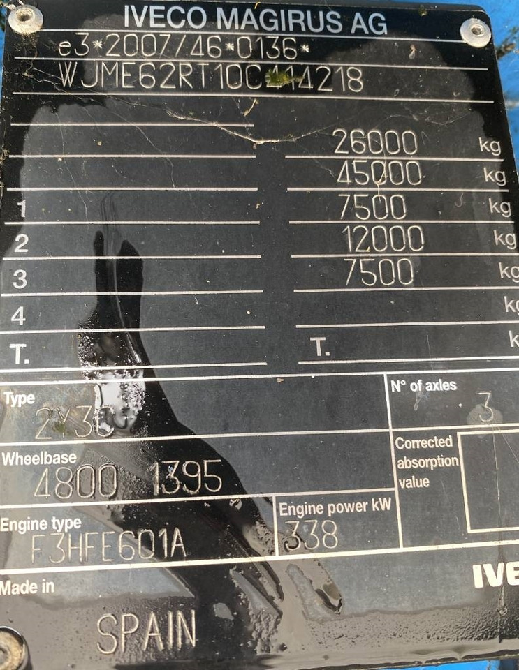 Camion porte-conteneur/ Caisse mobile Iveco STRALIS 460NP LNG RETARDER: photos 7