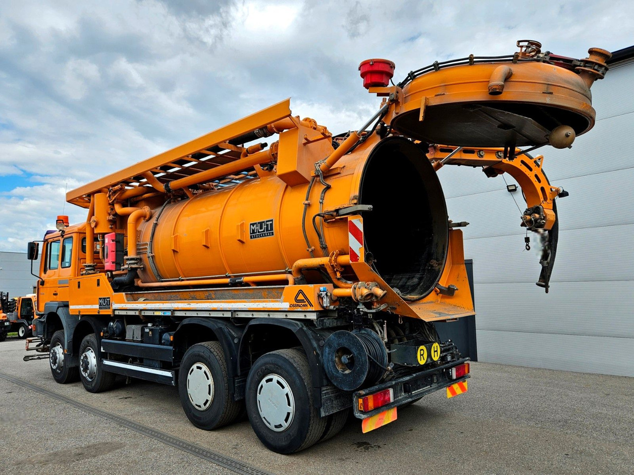 Camion hydrocureur MAN FE35.410 8x6  Assmann Kanalspüler V2A Recycling: photos 8