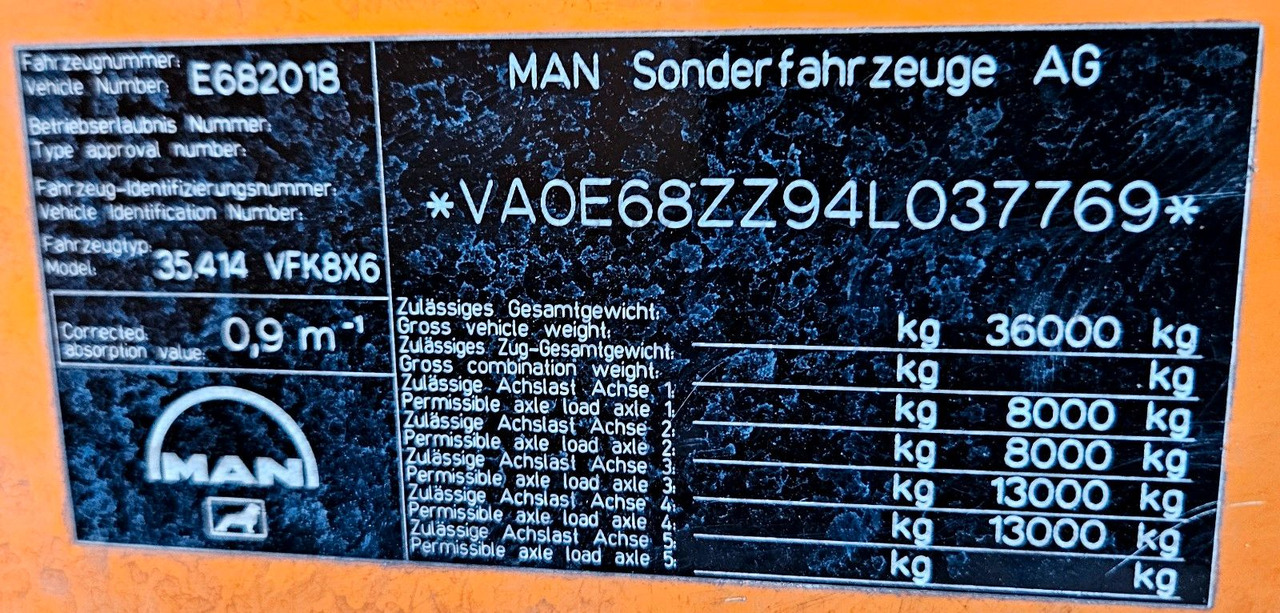 Camion hydrocureur MAN FE35.410 8x6  Assmann Kanalspüler V2A Recycling: photos 19
