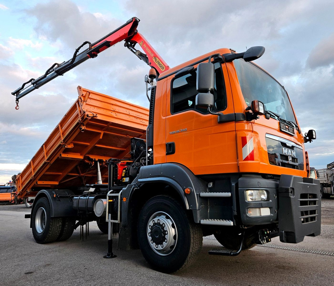 Camion benne, Camion grue neuf MAN TGM 18.340 4x4 Palfinger PK12001 EH  Kran Euro5: photos 12