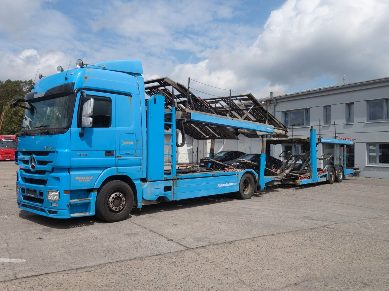 Mercedes-Benz Actros 1846 mit Kässbohrer Metago/Vario - Camion porte-voitures: photos 2 Mercedes-Benz Actros 1846 mit Kässbohrer Metago/Vario - Camion porte-voitures: photos 2