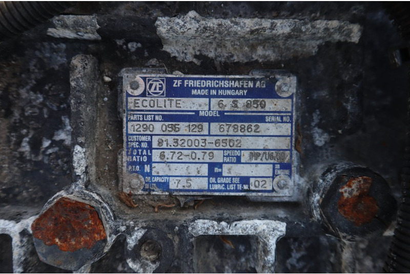 6S850OD L2000 81.32003-6502 - Boîte de vitesse pour Camion: photos 5 6S850OD L2000 81.32003-6502 - Boîte de vitesse pour Camion: photos 5