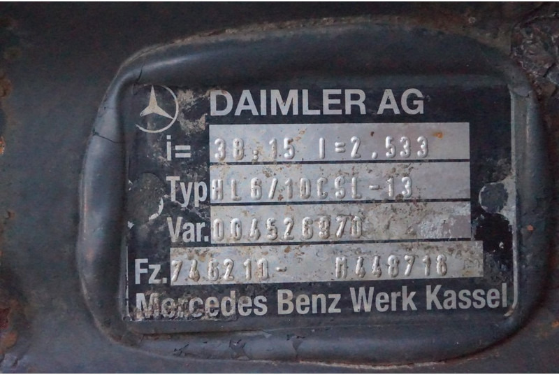 Mercedes-Benz HL6/1DCSL-13 38/15 I=2.533 - Essieu arrière pour Camion: photos 4 Mercedes-Benz HL6/1DCSL-13 38/15 I=2.533 - Essieu arrière pour Camion: photos 4