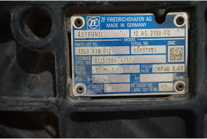 ZF 12AS2130DD TGS  81.32004-6257 - Boîte de vitesse pour Camion: photos 5 ZF 12AS2130DD TGS  81.32004-6257 - Boîte de vitesse pour Camion: photos 5