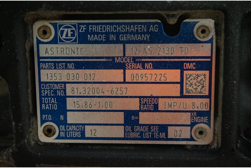 ZF 12AS2130DD TGS - Boîte de vitesse pour Camion: photos 5 ZF 12AS2130DD TGS - Boîte de vitesse pour Camion: photos 5