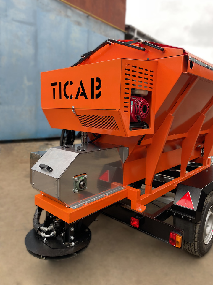 TICAB New Salt and Sand Spreader, Hopper spreader,Manufacturer, 1,5m³ - Semi-remorque à bande: photos 2 TICAB New Salt and Sand Spreader, Hopper spreader,Manufacturer, 1,5m³ - Semi-remorque à bande: photos 2