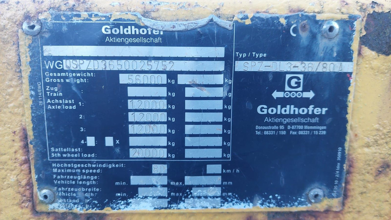 Crédit-bail de Goldhofer SPZ DL 3-36/80A, 56ton Goldhofer SPZ DL 3-36/80A, 56ton, 3m teleskop Goldhofer SPZ DL 3-36/80A, 56ton Goldhofer SPZ DL 3-36/80A, 56ton, 3m teleskop: photos 14 Crédit-bail de Goldhofer SPZ DL 3-36/80A, 56ton Goldhofer SPZ DL 3-36/80A, 56ton, 3m teleskop Goldhofer SPZ DL 3-36/80A, 56ton Goldhofer SPZ DL 3-36/80A, 56ton, 3m teleskop: photos 14